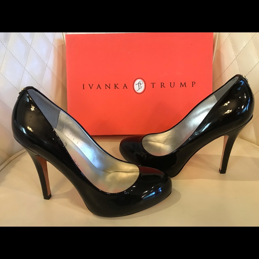 NEW Ivanka Trump Black Patent Shoes
